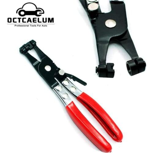 Hose Clamp Clip Plier Cross Slotted Jaw Pliers Fuel Coolant Pipe Spring Wire Cutter Crimping Tool AT2351