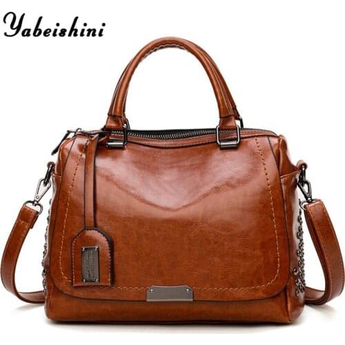 Rivet Designer Leather Luxury Handbags Women Bags Designer Handbags Crossbody Bags For Women 2020 Sac a Main Ladies shoulder Bag