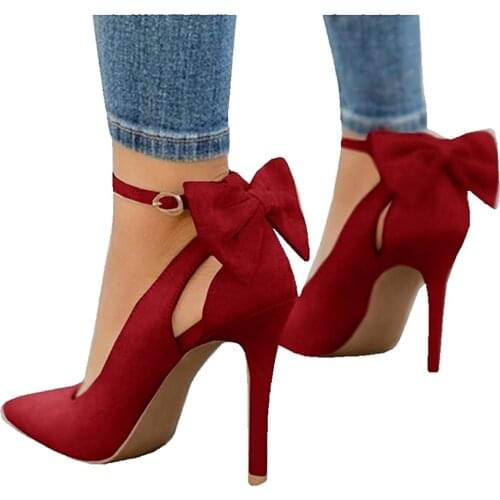 2021 Summer Fashion Womens High-heeled Bow Tie Thin Ankle Band Wedding Dress Office Ladies Shoes Zapatos De Mujer Sandals