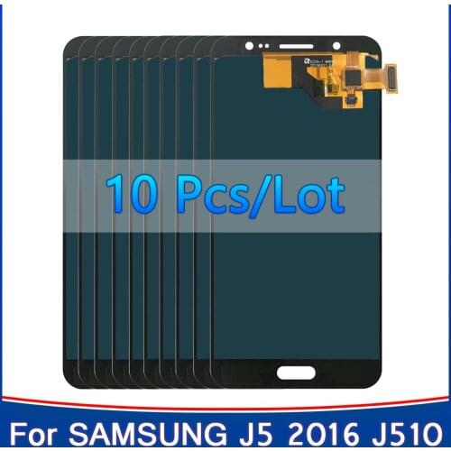 10 PCS NEW LCD For Samsung Galaxy J5 2016 SM-J510F J510FN J510M J510 LCD Display with Touch Screen Digitizer Assembly parts
