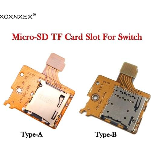10pcs Original NS Micro SD Card Reader Slot for Nintendo Switch TF SD Card Slot Socket Replacement Parts