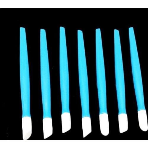 10pcs/lot Plastic Cuticle Pusher Pedicure Remover Manicure Blue Beauty Sticker Accessory Salon Care High Quality Nail Art Tools