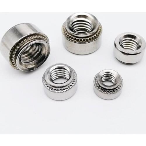 10pcs M2 M2.5 M3 M4 M5 M6 M8 304 Stainless Steel CLS Self-Clinching Nut Press Insert Rivet Nut Nutsert Rivnut Slab 0.8-3.2mm