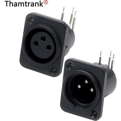 10pcs XLR 3 Pin Waterproof Female Socket&Male Plug Connecter Adapte for Power MIC microphone Connector