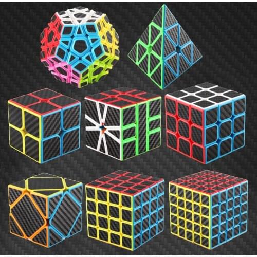 3x3x3Carbon Fiber Professional Magicco Cube Speed Cubes Puzzle Neo Cube Cubo Magico Sticker Adult Anti-stress Toys For Children