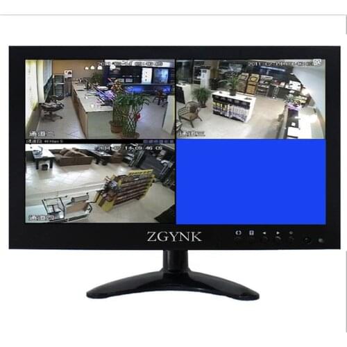 12.1-inch widescreen Four channels HD IPS LCD VGA BNC1 BNC2 BNC3 BNC4 interface monitor