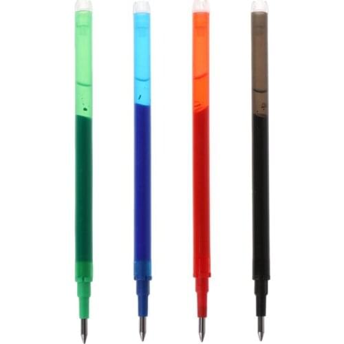 5pcs Black Green Blue Red Ink Erasable Gel Pen Refills Rods Large Capacity Writing Replacement School Supplies Stationery