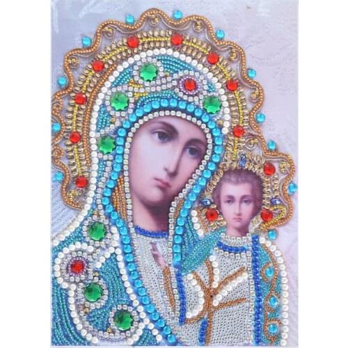 5D Diamond Painting Religious Figure Shaped Diamond Sticker Diamond Embroidery Mosaic Home Decoration DIY Handmade New Year Gift