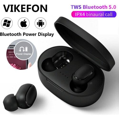 A6S 5.0 TWS Bluetooth Headsets For Xiaomi Airdots Wireless Earbuds Earphone Noise Cancelling Mic for Redmi iPhone Huawei Samsung