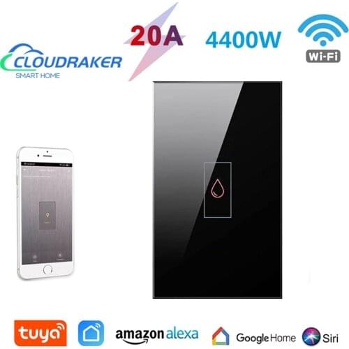 Wifi Boiler Smart Switch Water Heater Switches Voice Remote Control US standard Touch Panel Timer Outdoor work alexa google home