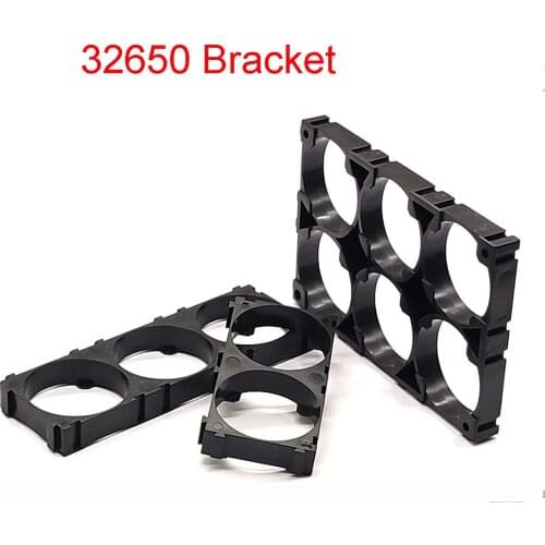 32650 Battery Holder 32650 Battery Bracket Cell Safety Anti Vibration Plastic Brackets For 32650 Batteries