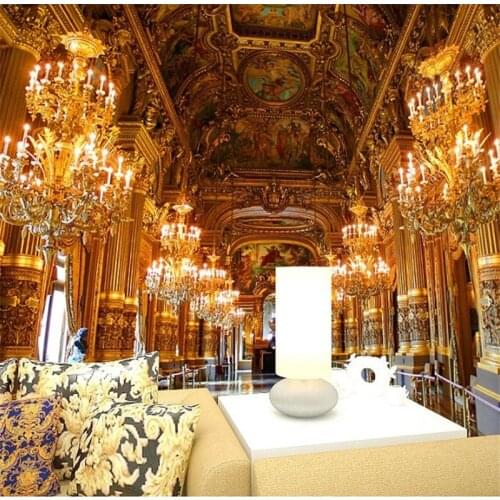 Beibehang 3d European Palace wall murals wall paper,3d custom photo wallpapers murals for living room papel de parede