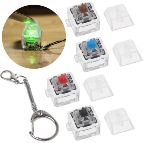 Gateron MX Switch Mechanical Switch Keychain For Keyboard Switches Tester Kit Without LED Light Toys Stress Relief Gifts