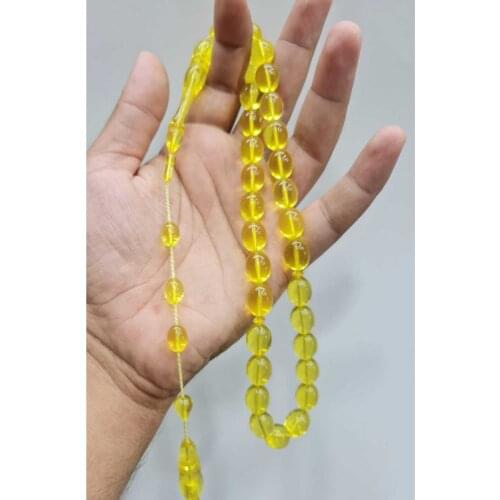 Islamic Tasbih Muslim Rosary Beads 33 Prayer Rosary For Men Bracelet For Men Accessory amber oltu amber stone Handmade Turkey