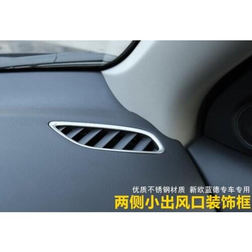 2pcs kit car air vent decorative outlet trim ring decoration for Mitsubishi Outlander 2013 2014 2015 2016