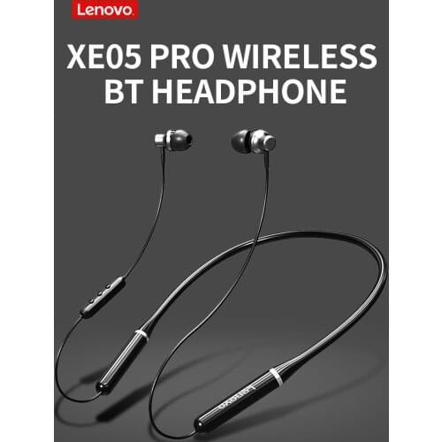 Lenovo XE05 Pro Earphone Bluetooth 5.0 Headset Magnetic Neckband Earphones IPX5 Waterproof Sport Wireless headphones with Mic