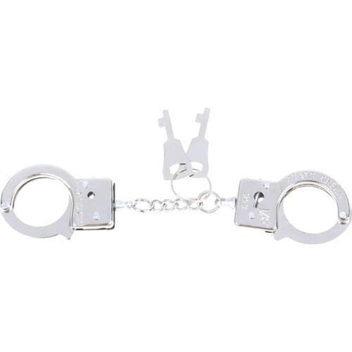 New Design Alloy Key Holder Simulation Handcuffs model Key Chain For men Best Gift Funny Accessories Metal Keychain Hot Sale