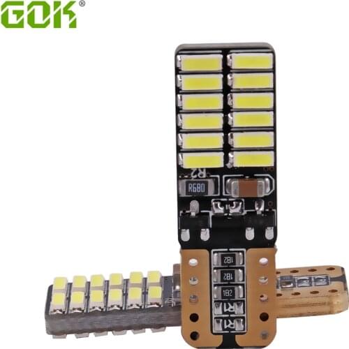 Wholesale T10 bulb 194 T10 led canbus t10 24SMD 4014 car LED signal light canbus error free led parking car styling Fog lamp