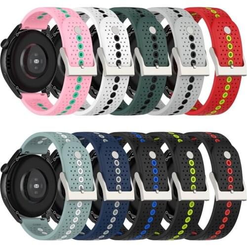 20mm 22mm Band for Samsung Galaxy Watch 4/Classic/3/46mm/42mm/active 2 Gear s3 /S2 silicone bracelet Huawei GT/2/GT2 Pro strap