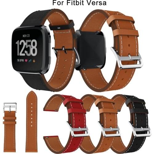 Replacement Watchband Leather wrist Watchband Strap Bracelet Belt For fitbit versa SmartWatch wristband fashion New Arrival band