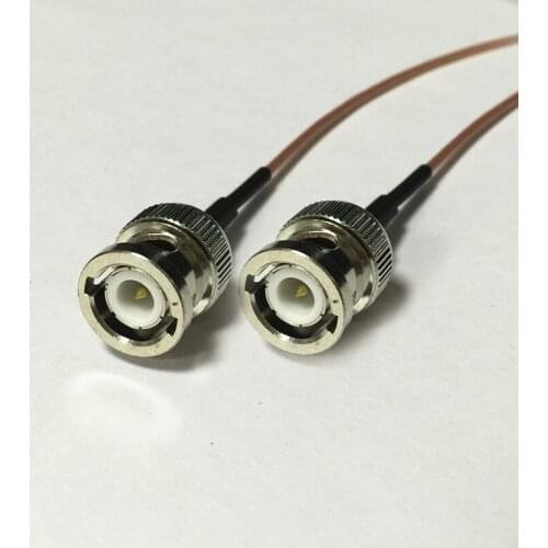 New Modem Coaxial Cable BNC Male Plug Switch BNC Male Plug Connector RG178 Cable Pigtail 15CM 6" Adapter