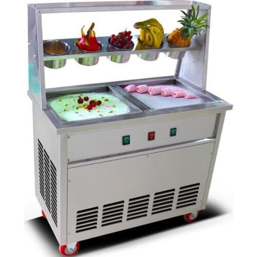 Hot Sale China Thailand Flat Pan Roll Fry Fried Ice Cream Machine with