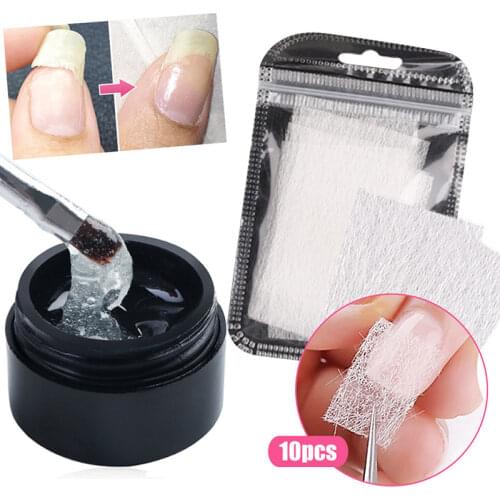 2020 New Cracked Nail Repair Gel Fiberglass Extension Building UV Gel Varnish Broken Nails Repair Soak Off UV Gel TSLM1