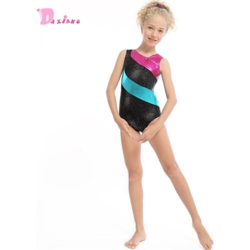 Gymnastics Dancewear Girl dress Leotard Practice dress Performance Ballet Costume Sleeveless for Girls 2-13Y