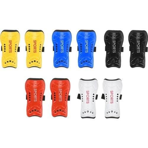 1 Pair Child Kid Soccer Football Shin Pads Training Leg Guards Sport Safety Protector Adjustable Strap Knee Cover Sports Injury