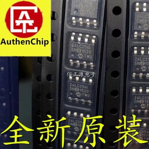 10pcs 100% orginal new in stock 24LC256 24LC256-I/SN SMD SOP-8 memory chip