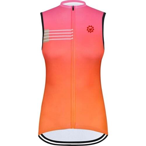 2021 Women Cycling Jersey Vest Summer Racing Cycling Clothing Ropa Ciclismo Sleeveless Vest MTB Bike Jersey Maillot Ciclismo