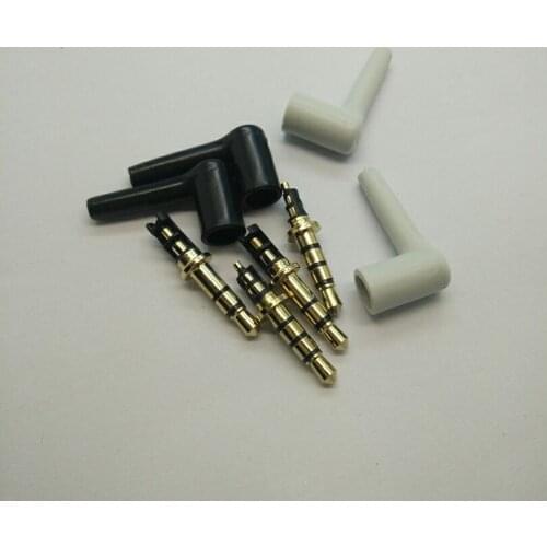 5pcs 3.5 mm Plug Audio Jack 3 4 Pole Gold Plated Earphone Adapter for DIY Stereo Headset Earphone