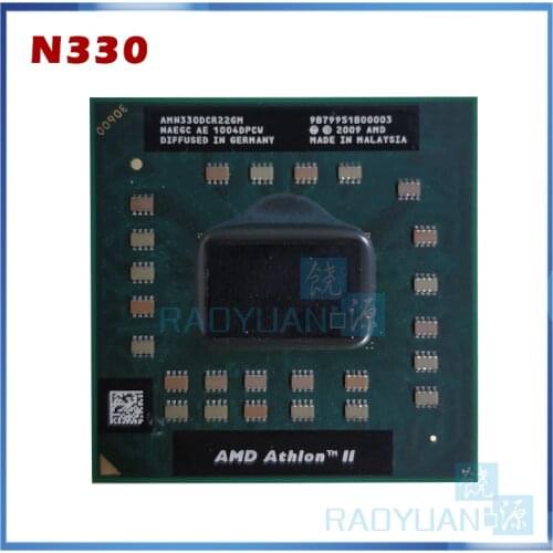 AMD Athlon II Dual-Core Mobile N330 2.3 GHz Dual-Core Dual-Thread CPU Processor AMN330DCR22GM Socket S1