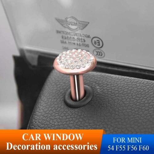 Car Styling Door Pin Lock Emblem Badge stikcers Drill Decorative For BMW Mini Cooper R56 R50 R53 F56 F55 R60 R57 F54 F55 F56