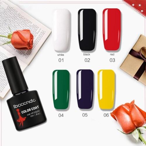 10ml Quick Drying Nail Color Coat Persistent Multiple Colors High Pigmented Varnish Semi Permanent Gel Nail Polish for Manicure