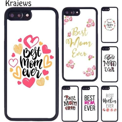 Krajews Worlds Best Mummy mum Ever Phone Case For iPhone 5 6S 7 8 plus 11 12 Pro X XR XS Max Samsung Galaxy S7 S8 S9 S10 PLUS