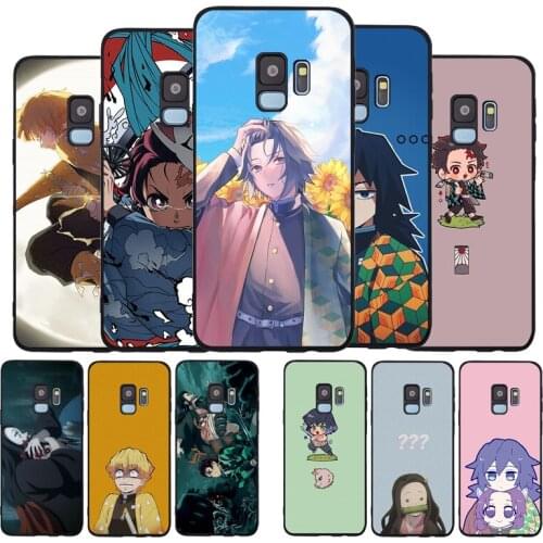 Demon slayer kimetsu no yaiba Soft phone Case For Samsung S20 S10 S9 S8 S7 edge Plus Lite For Note 8 9 10 A6 A7 A8 A9 Cover