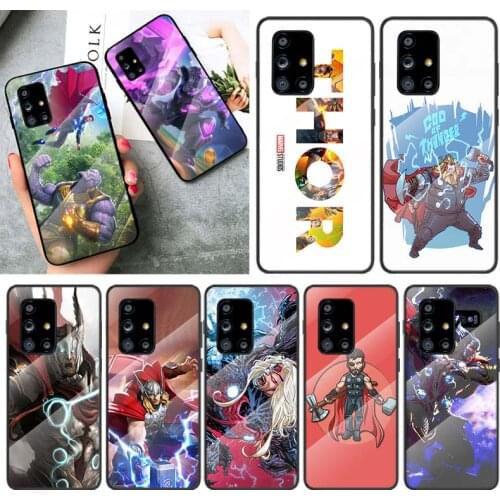 Tempered Glass Cover Hero Thor Marvel For Samsung Galaxy A91 A81 A72 A71 A52 A51 A41 A31 A21S A11 A01 Phone Case