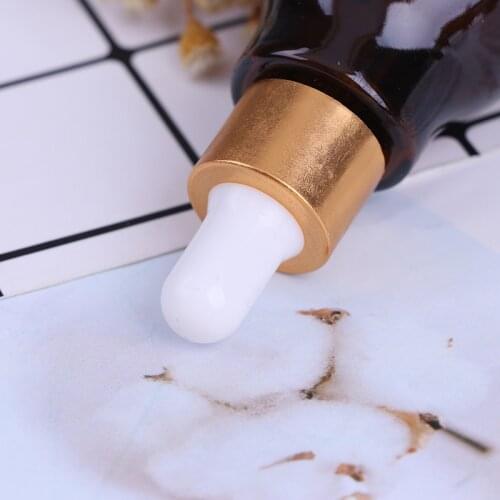 10/20/30ml Amber Glass Dropper Bottle essential Oil Perfume Bottles Empty Container Travel Refillable Empty Bottle