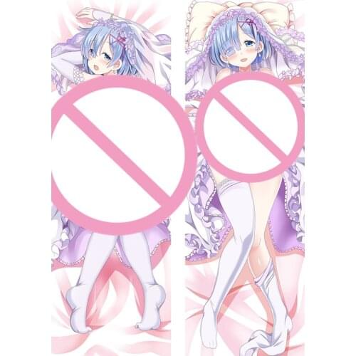 MMF June 2019 re zero kara hajimeru isekai seikatsu anime characters sexy rem & ram Pillow cover Dakimakura body pillowcase