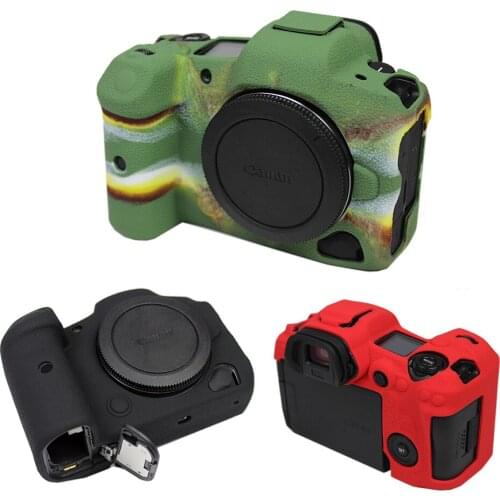 Soft Silicone Rubber case Camera bag Protective Body Skin cover For Canon EOS R5 DSLR protector shell Portable