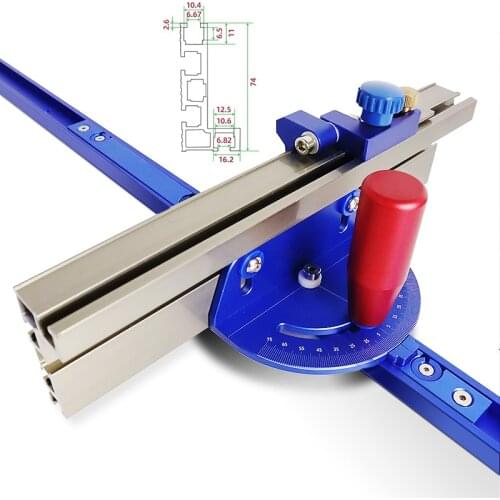 Miter Gauge Table Saw Router With Track Stop Aluminum Profile Fence Sawing Assembly Ruler For Carpenter Woodworking Tools