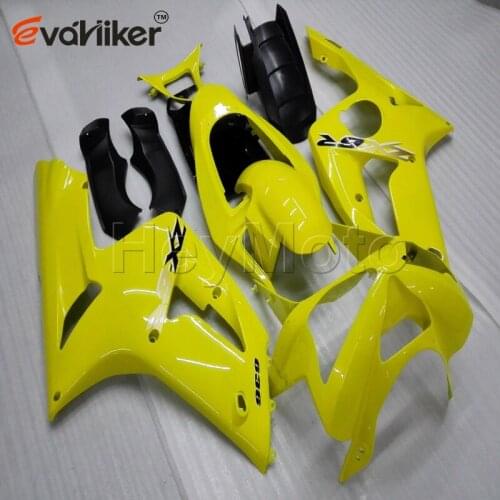 AABS Plastic fairing for ZX-6R 2003 2004 yellow ZX 6R 03 04 Body Kit motorcycle panels Injection mold