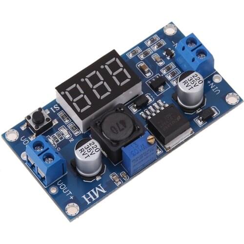DC DC Buck Step Down Module LM2596 DC-DC 4.0~40V to 1.25-37V Adjustable Voltage Regulator With LED Voltmeter 2A Circuit Board