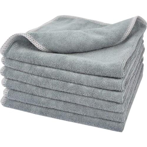 Sinland Home Microfiber Car Cloth Microfibre Towel Multipurpose Cleaning Fabric Furniture Kitchen Wipe Rags 36cmx36cm 10 Pieces