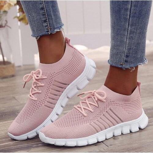 Sports Shoes Flat Shoes Casual Mesh Breathable Running Shoes Women 2021 Spring And Summer New
