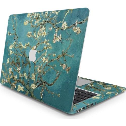 Sticker Master Van Gogh Almond Blossom Macbook Pro 16 Case 2019 Macbook Air 13 Inch Case Macbook Pro 13 Inch Case 2019 Bright Macbook Pro Retina 15 Case Logo Cut Perfect Fit Full Skin For Mac Easy Apply