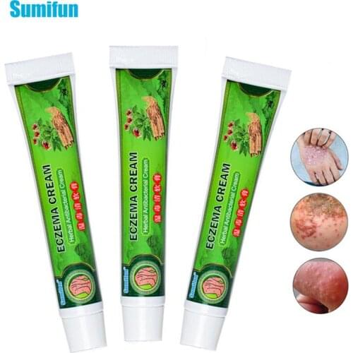Sumifun 1/2/3Pcs Psoriasis Cream Antibacterial Antipruritic Dermatitis Eczema Anti-Itch Treatment Medical Herbal Ointment
