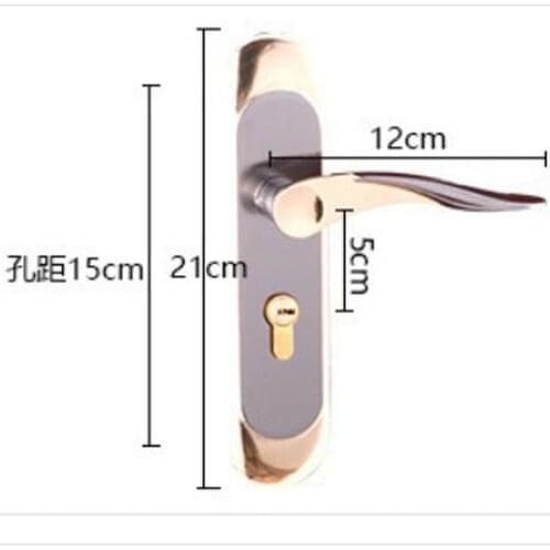 ENTRANCE LONG BACKPLATE LEVER HANDLE DOOR SET MODERN STYLE LOCK HARDWARE #5
