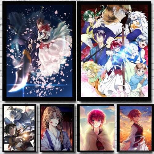 Japanese Anime Akatsuki no Yona Son Haku Yun Kijia Shina Jieha Poster Otaku Fashion Home Decor Decoration Kawaii Room Decor Can